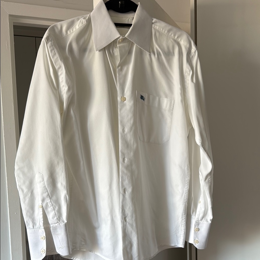 Burberry White Dress Shirt Classic Style